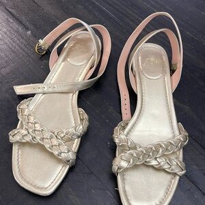 JCREW Criss Cross braided sandals size 9.5